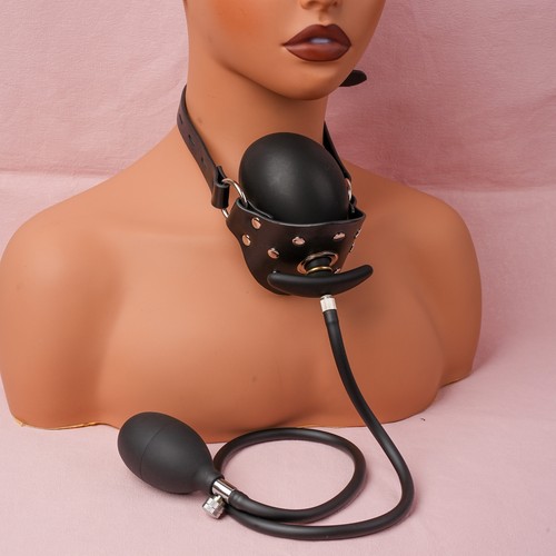 Inflatable bondage mouth gag - inflatable,